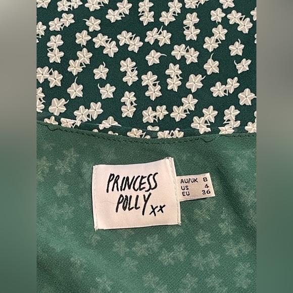 Princess Polly Dress with White Floral Design - Picture 4 of 4